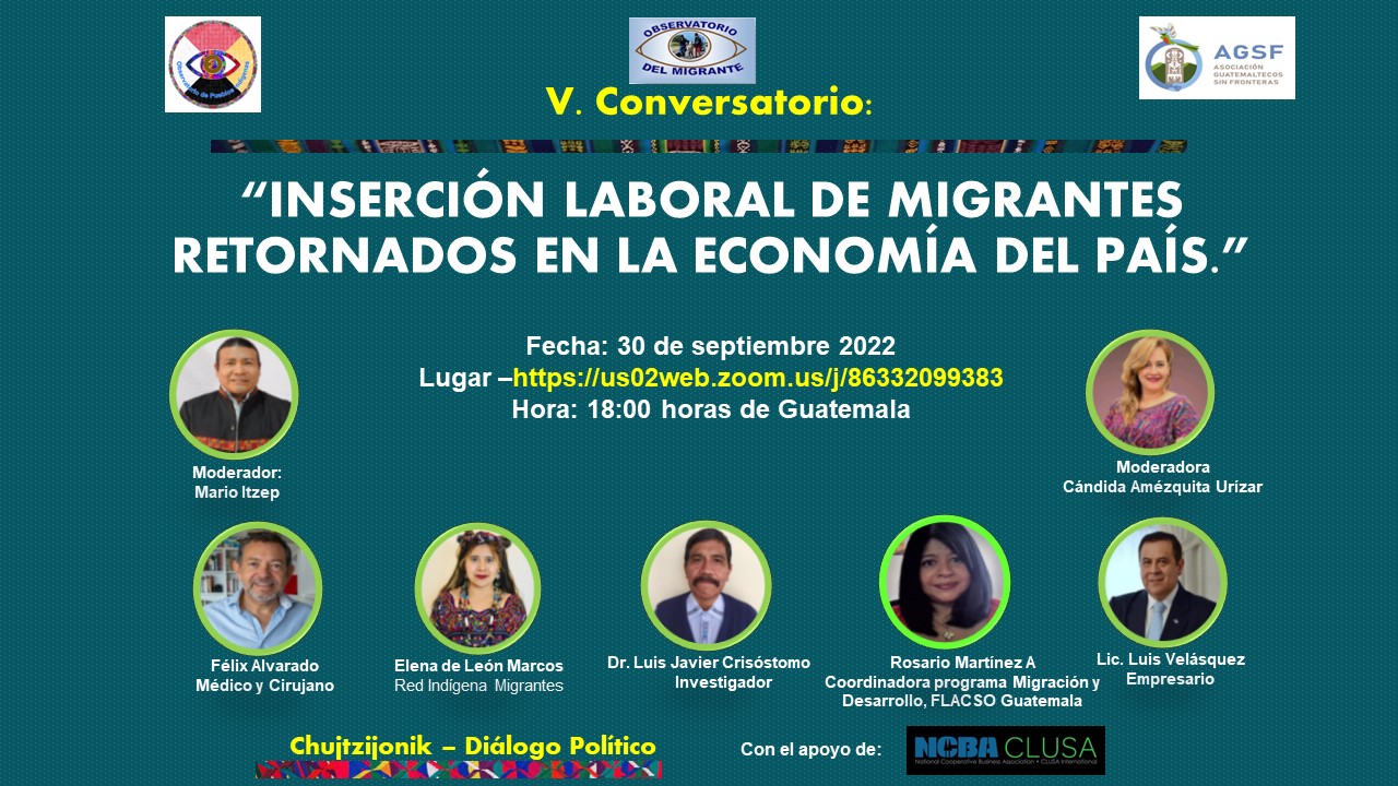 V Conversatorio «Inserción laboral de migrantes retornados en la economía del país»