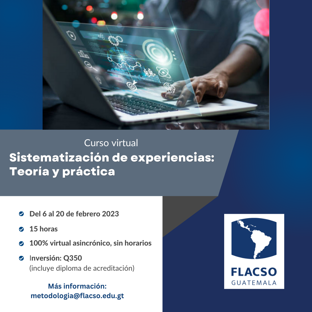 Curso “Sistematización de experiencias: Teoría y práctica” 