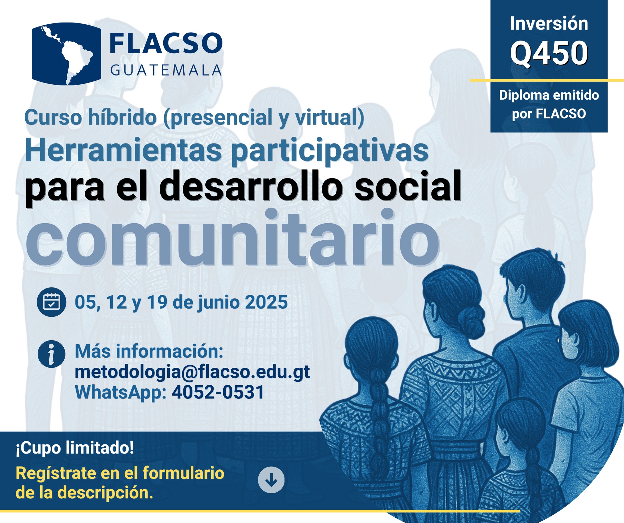 Curso virtual sincrónico «Herramientas participativas para el desarrollo social comunitario»